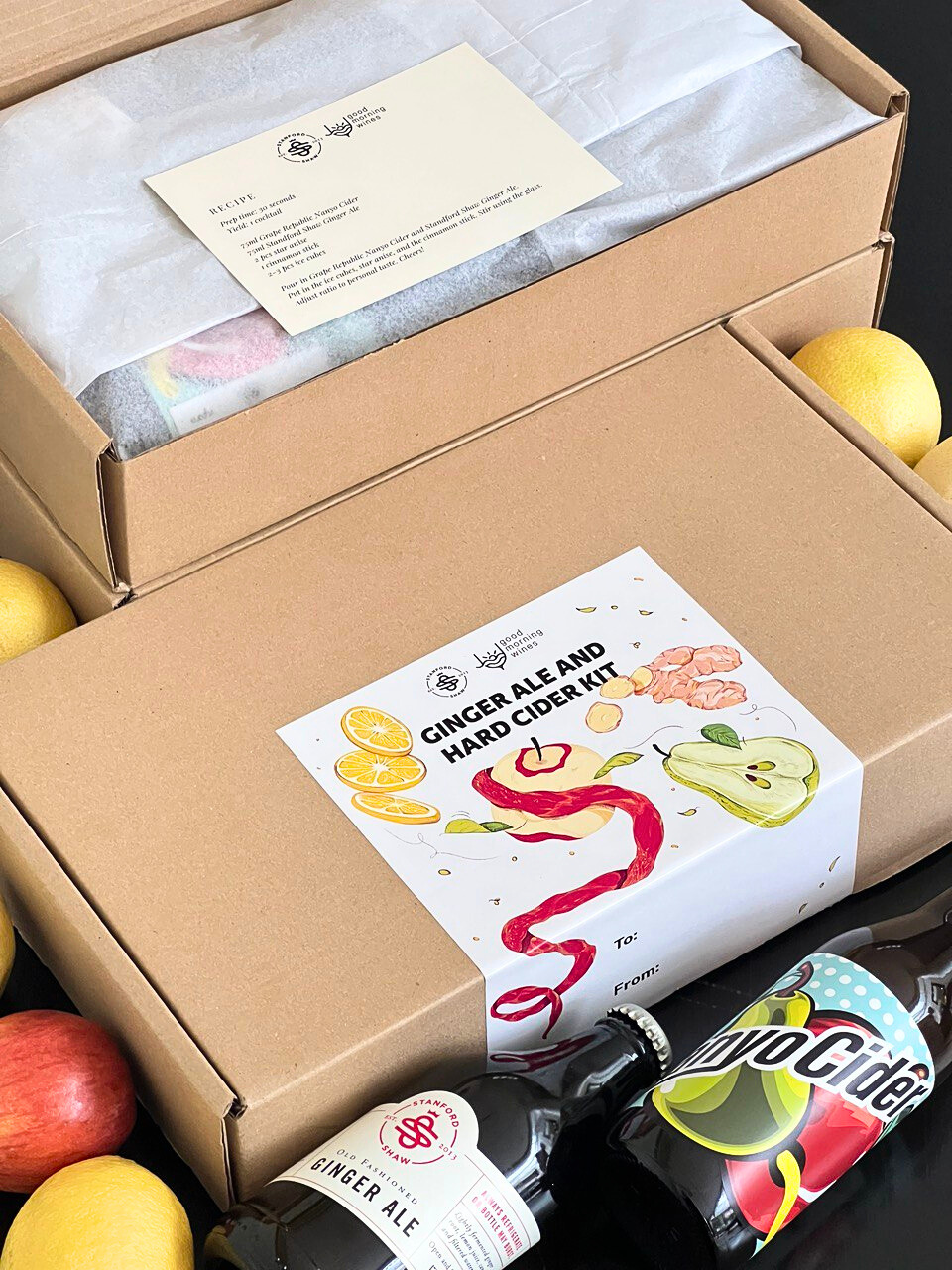 SS x GMW Apple Cider Ginger Ale Cocktail Kit Stanford Shaw