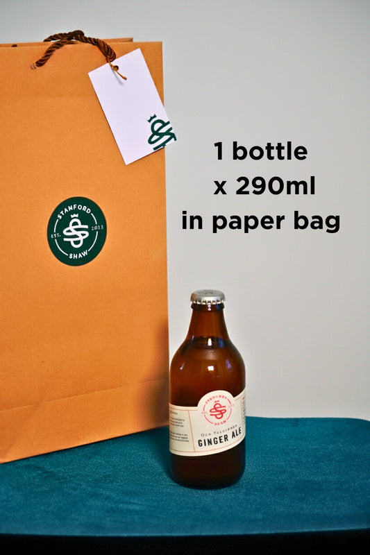 Single Bottle Gift Bag of Ginger Ale (1 x 290ml Single Serve)
